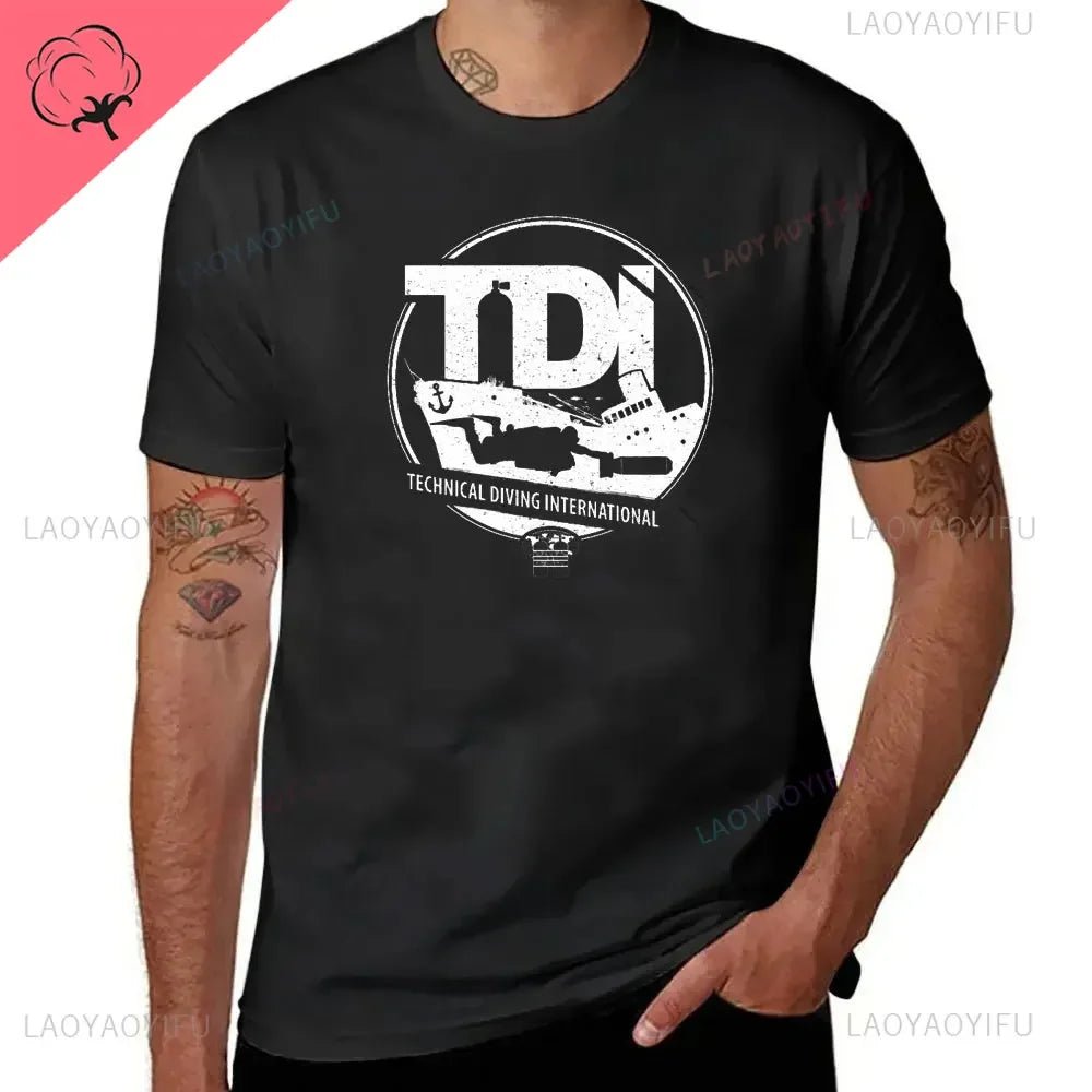 New Technical Diving International (TDI) - TDI Rebreather Higher Gas Prices 100% Cotton T-Shirt