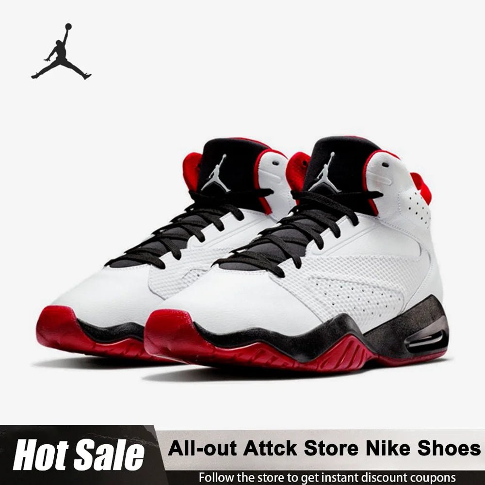 Nike Air Jordan Men's Basketball Shoes Non - slip Wear - Resistant Mid - Top Casual Shoes AR4430 - 106 Comfortable Durable Sports Shoes