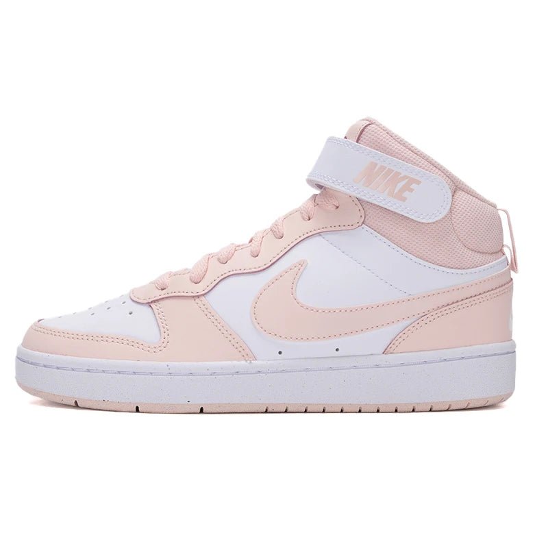 Nike Women's Shoes Court Borough Mid 2 (Gs) Sports Shoes Fashion Trendy Casual Shoes Velcro Mid - Top Sneakers