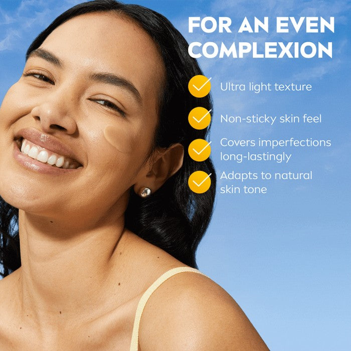 NIVEA SUN UV Face Ultra Light Fluid, Medium Tinted SPF 50+, 40 ml