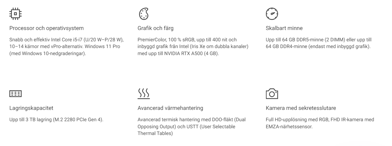 Dell Precision 3580 15.6" - i7-1370P - 32GB - 1TB - Nvidia A500 - W11 Pro - 3Y Basic Onsite