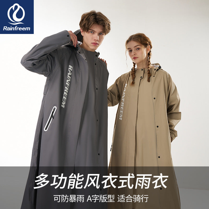 Electric Bike Rain Poncho Full Body Stormproof Protection