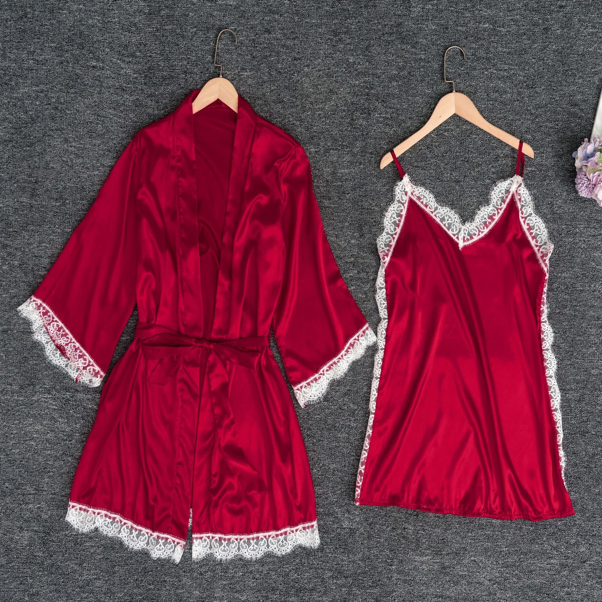 Silky Satin Pajamas European Style Ultimate Comfort