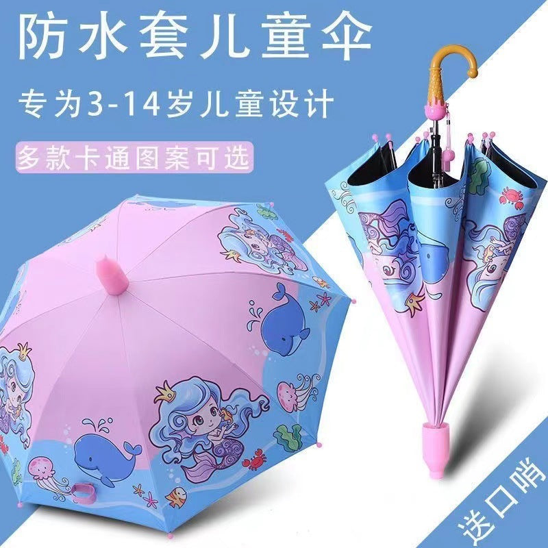 Kids Cartoon Umbrella Sun Rain Protection