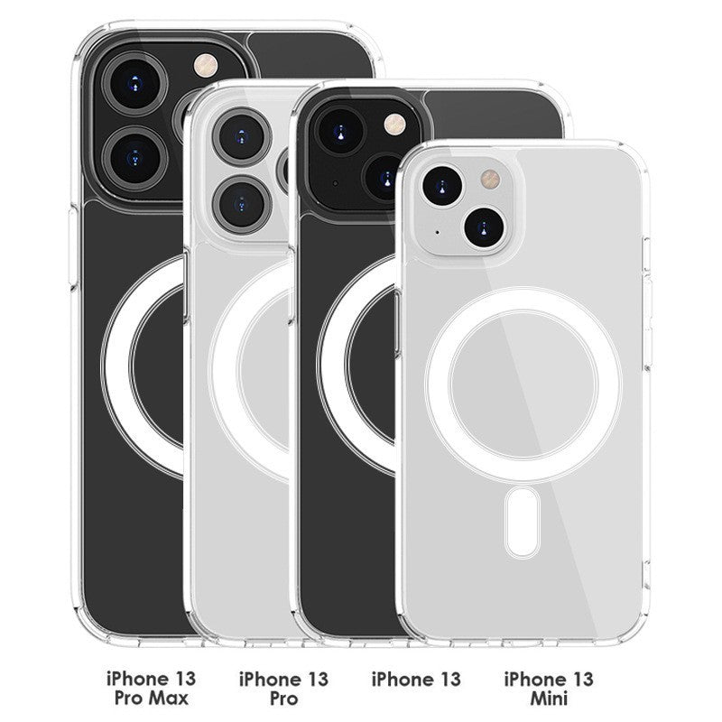 Magnetic Clear Case for iPhone 12 13 14 Pro