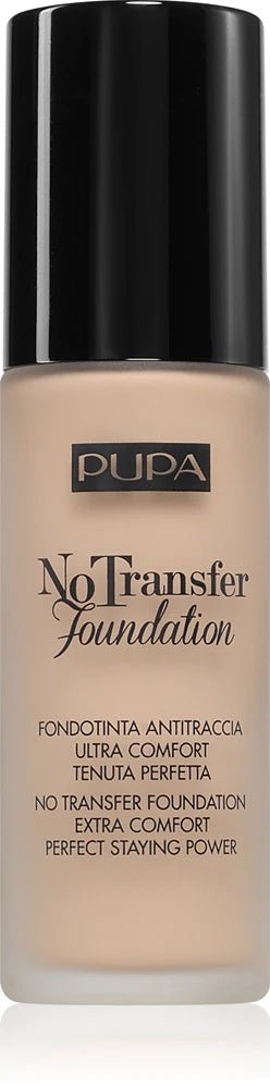 PUPA Milano No Transfer Foundation Moisturizing foundation SPF 15