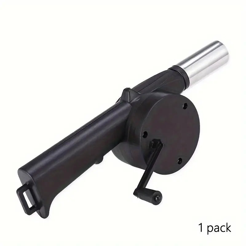 Portable Hand-Cranked BBQ Blower