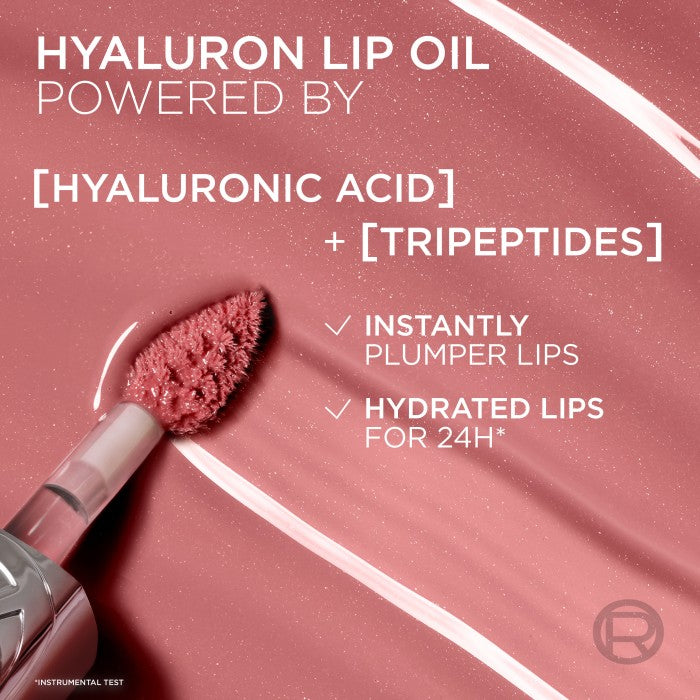 L'Oréal Paris Plump Ambition Hyaluron Lip Oil Lip Oil 201 Milky Now 5ml