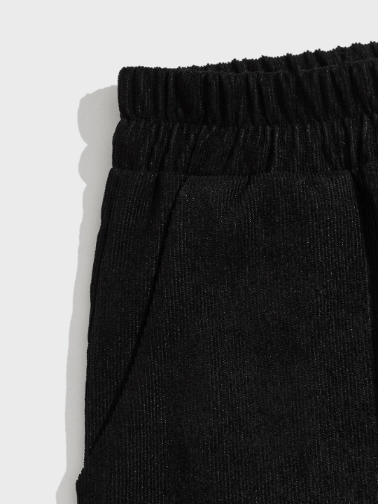ROMWE Men Corduroy Drawstring Shorts - Lolli World Marketplace