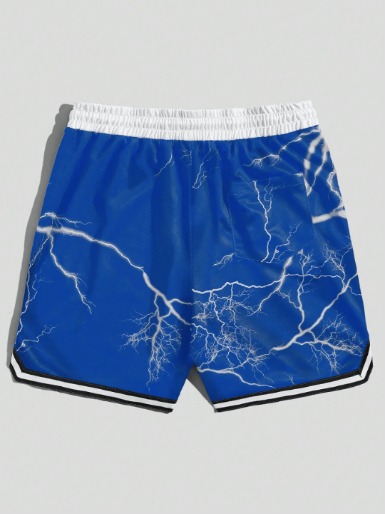 ROMWE Street Life Letter Print Drawstring Shorts - Lolli World Marketplace