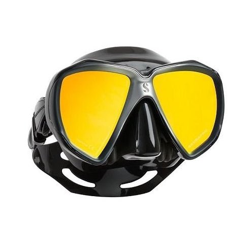 SCUBAPRO Spectra Dive Mask, Black, w/ Mirrored Lens
