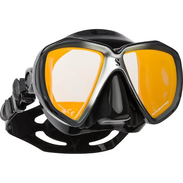 SCUBAPRO Spectra Dive Mask, Black, w/ Mirrored Lens
