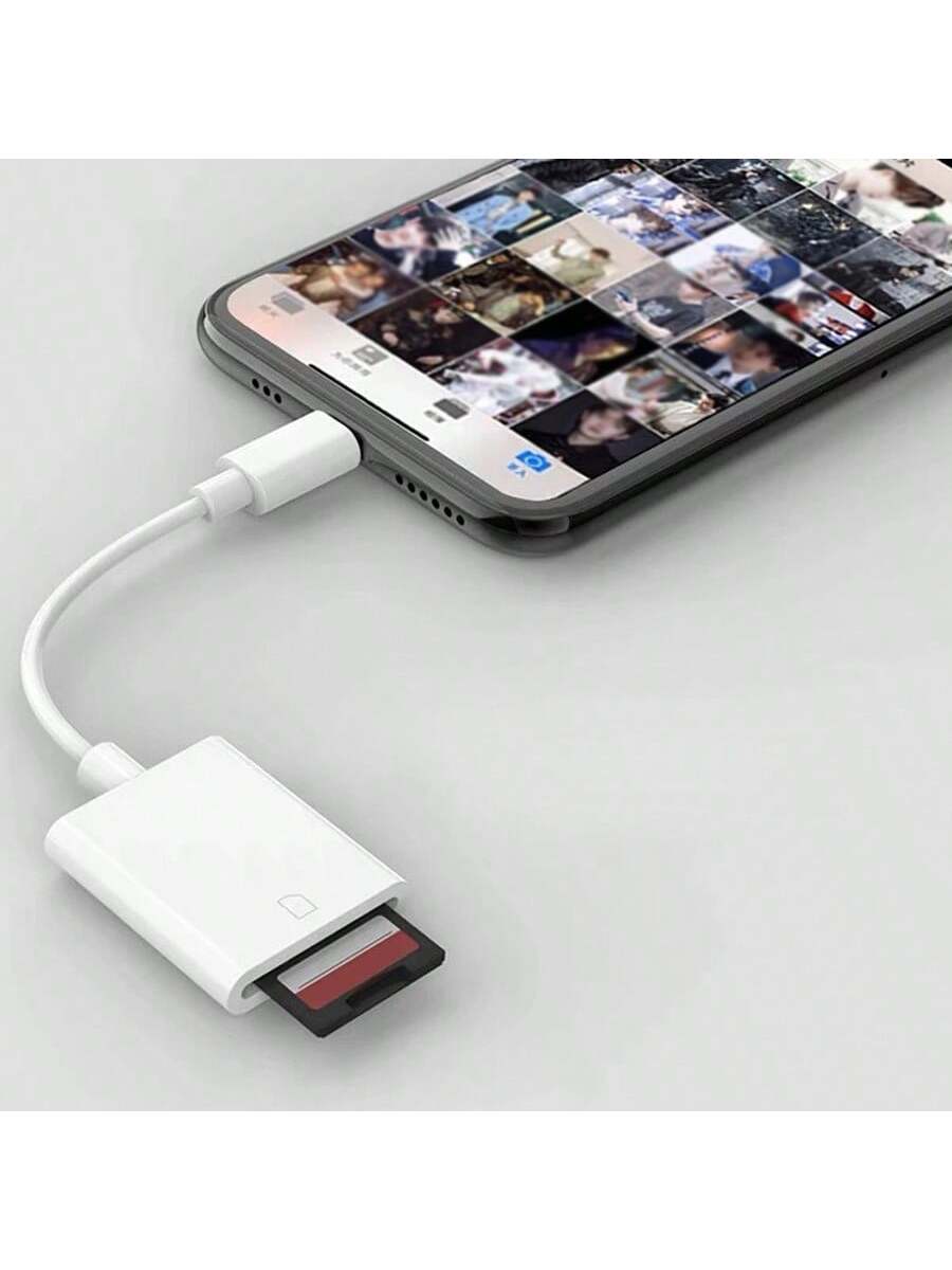 SD Card Camera Reader Compatible With IPhone/IPad, Storage Card Reader And Viewer Adapter Compatible With IPhone 15/14/13/12/11/XS/XR/X/8/7, IPad, Plug And Play No App Required
