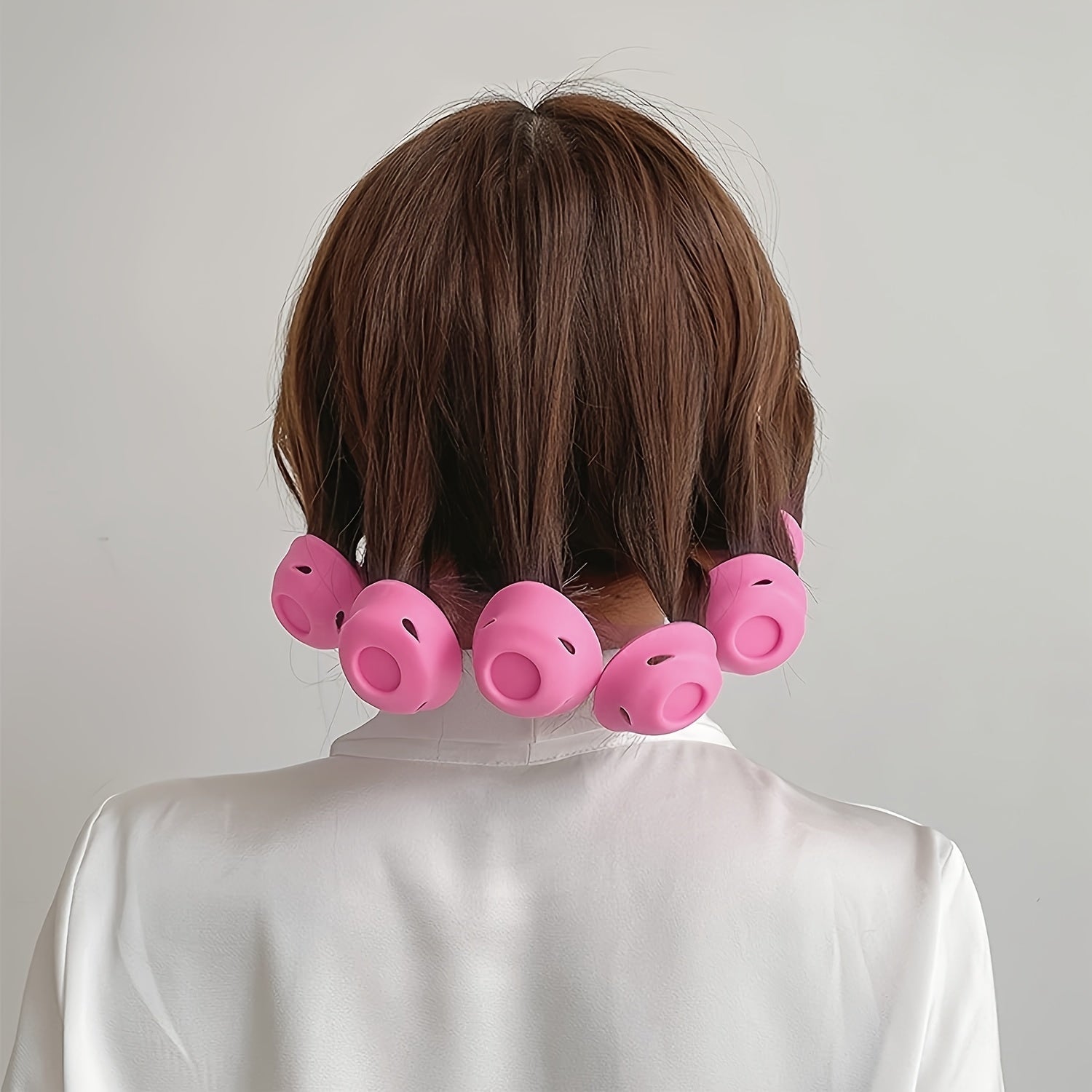 Set of 12 Non - heat Curlers for All Hair Types - Non - heat Curlers for Styling and Permanent Curls