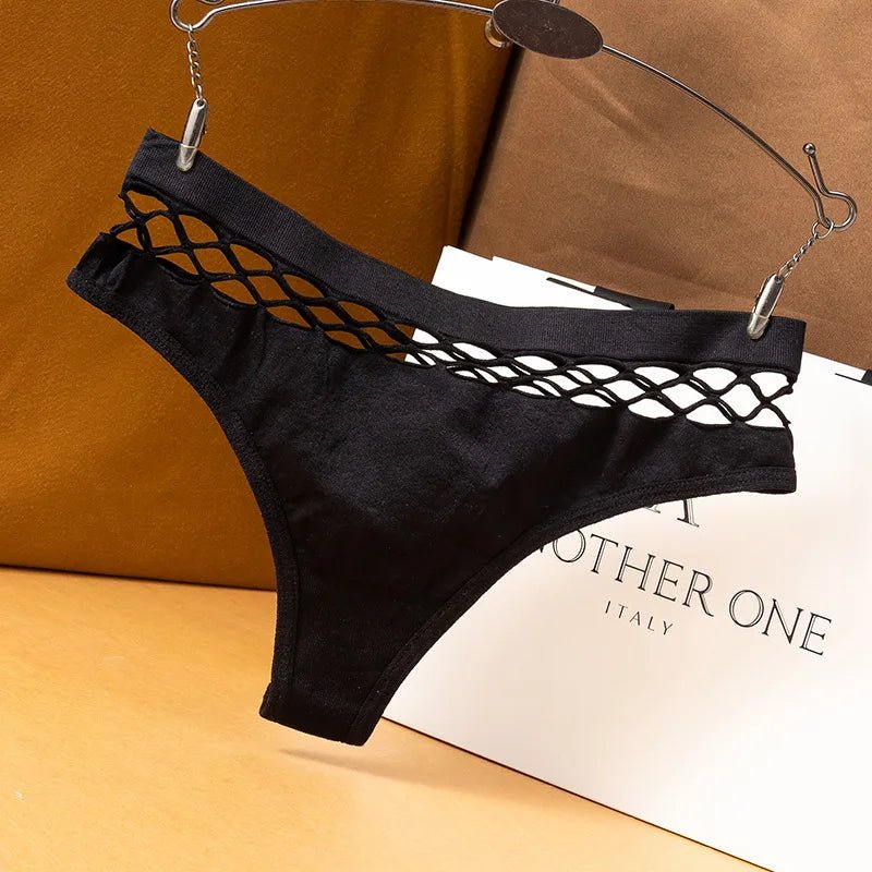 Sexy Women's Thong Panties Waist Hollow G - Strings Woman Lingerie Breathable Nylon Underwear Ladies Thongs Underpants Briefs