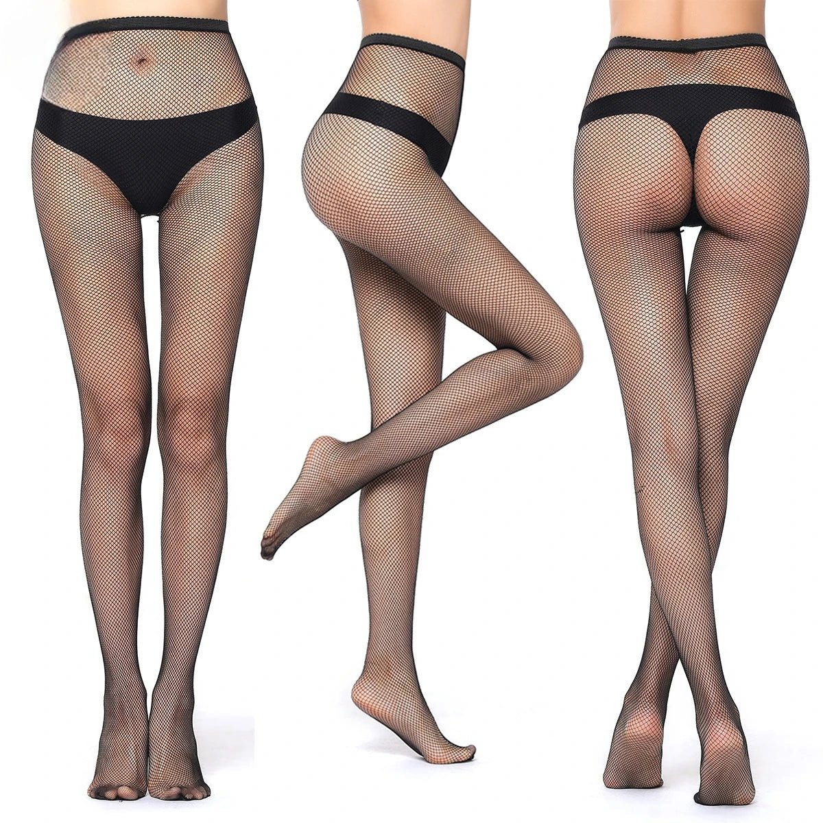 SIMPLEJWEL Fishnet Garter Belt Stocking Suspender Pantyhose Tights Thigh High Summer Sexy Hot 1pack