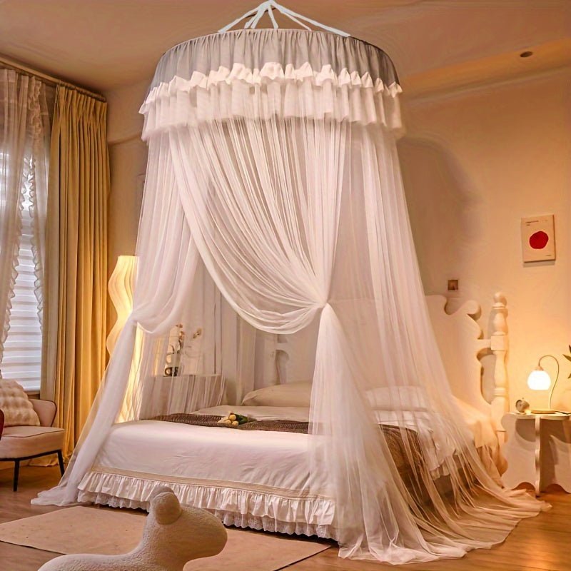 Single New Dome Extra Space Aesthetic Princess Style Floor Mosquito Net