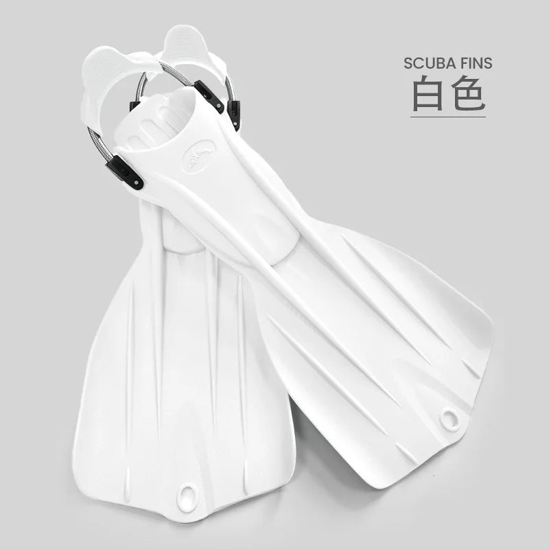 Underwater swimming training soft rubber long diving fins