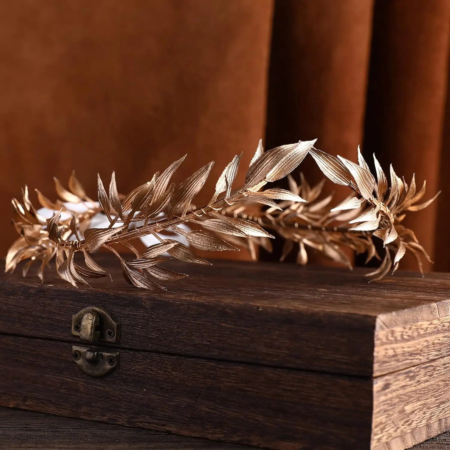 Unisex Greek Laurel Crown God Elf Leaf Headpiece Royal King’s Headband Elven Circlet For Queen Renaissance Halloween Cosplay