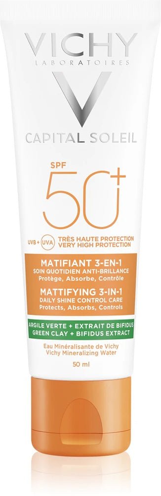 Vichy Capital Soleil Mattifying 3 - in - 1 Protective matt cream for face SPF 50+
