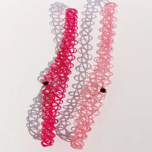 2 Pcs Necklace Harness Belts, Cute & Romantic Hollow Out Elastic Bondage Choker, Women's Lingerie & Underwear Accessories