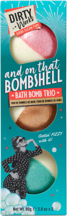 الأعمال القذرة وعلى تلك Bombshell Bath Bomb Trio 3 × 80
