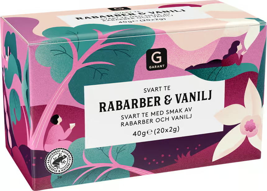 Garant Black Tea Rhubarb & Vanilla 40 g