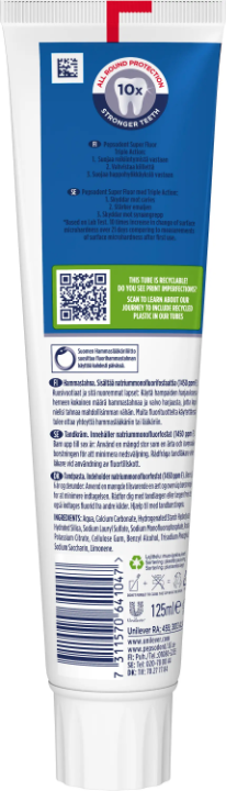 Pepsodent Super Fluor Big Size Toothpaste 125 ml