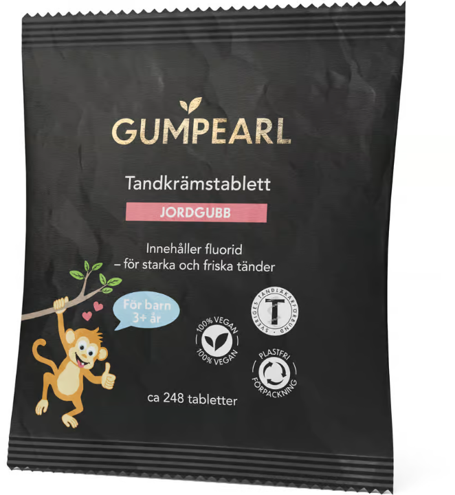 Gumpearl Strawberry Toothpaste tablet Children +3 years Refill 248