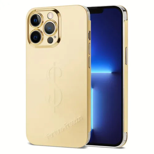 Stainless Steel Hardware Is Suitable Mobile Phone Case Male Creative Lens All-inclusive Anti-drop Shell FemaleVacuum Nano-plating Metal Protective Cover For Apple Iphone 14plus/14pro Max/14Pro/13Pro Max/13 Pro/13