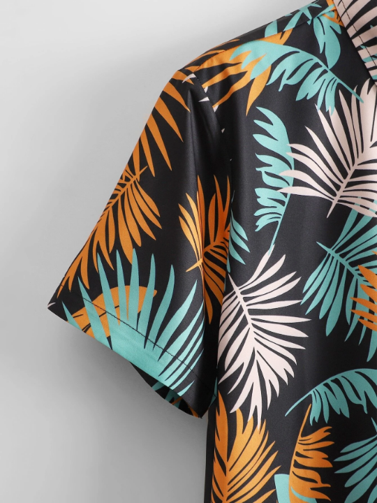 Manfinity RSRT Men Tropical Print Shirt Without Tee