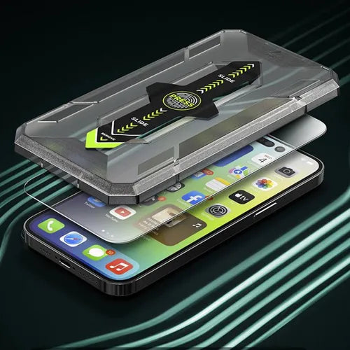 عبوتان من واقي الشاشة الزجاجي المقوى لهاتف IPhone13/13pro/14، IPhone13promax/14Plus، IPhone14pro، IPhone14promax، IPhone12/12pro، IPhone12promax