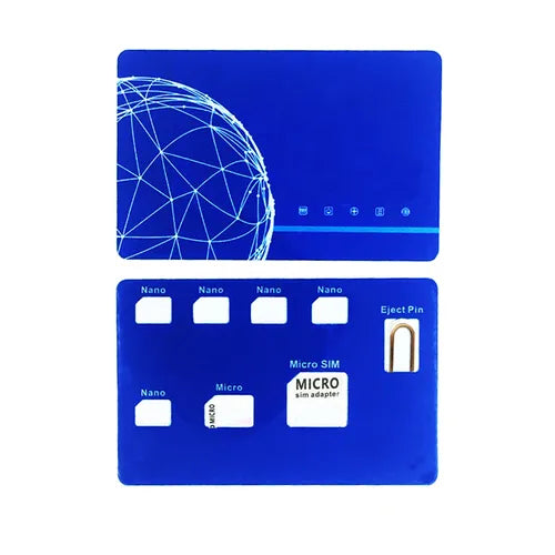Nano SIM Card Holder Case With SIM Card Adapter Set & Phone Pin Needle & Quality Sim Converter Set For Nano Micro Sim Card