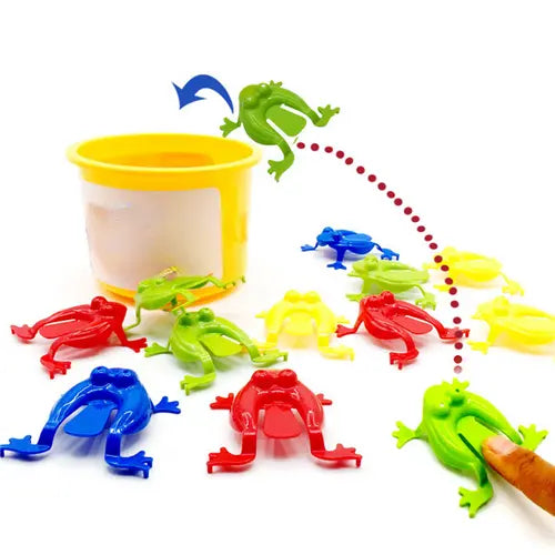 20pcs, Jumping Frog Bounce Fidget Toys, Kids Novelty Assorted Stress Reliever Toys, Children Birthday Gift, Party Favor, Creative Small Gift, Holiday Accessory, Birthday Party Supplies, Birthday Gift, Art Craft Ornament Gift