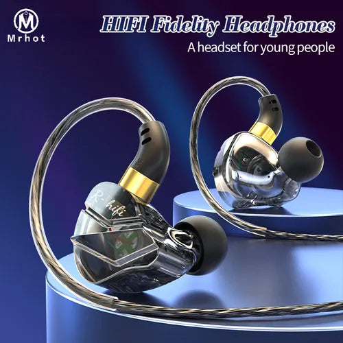Mrhot 游戏有线耳塞 3.5 毫米入耳式耳机 Hifi 耳机带麦克风立体声通话耳机多用途有线耳机带麦克风游戏音乐和通话