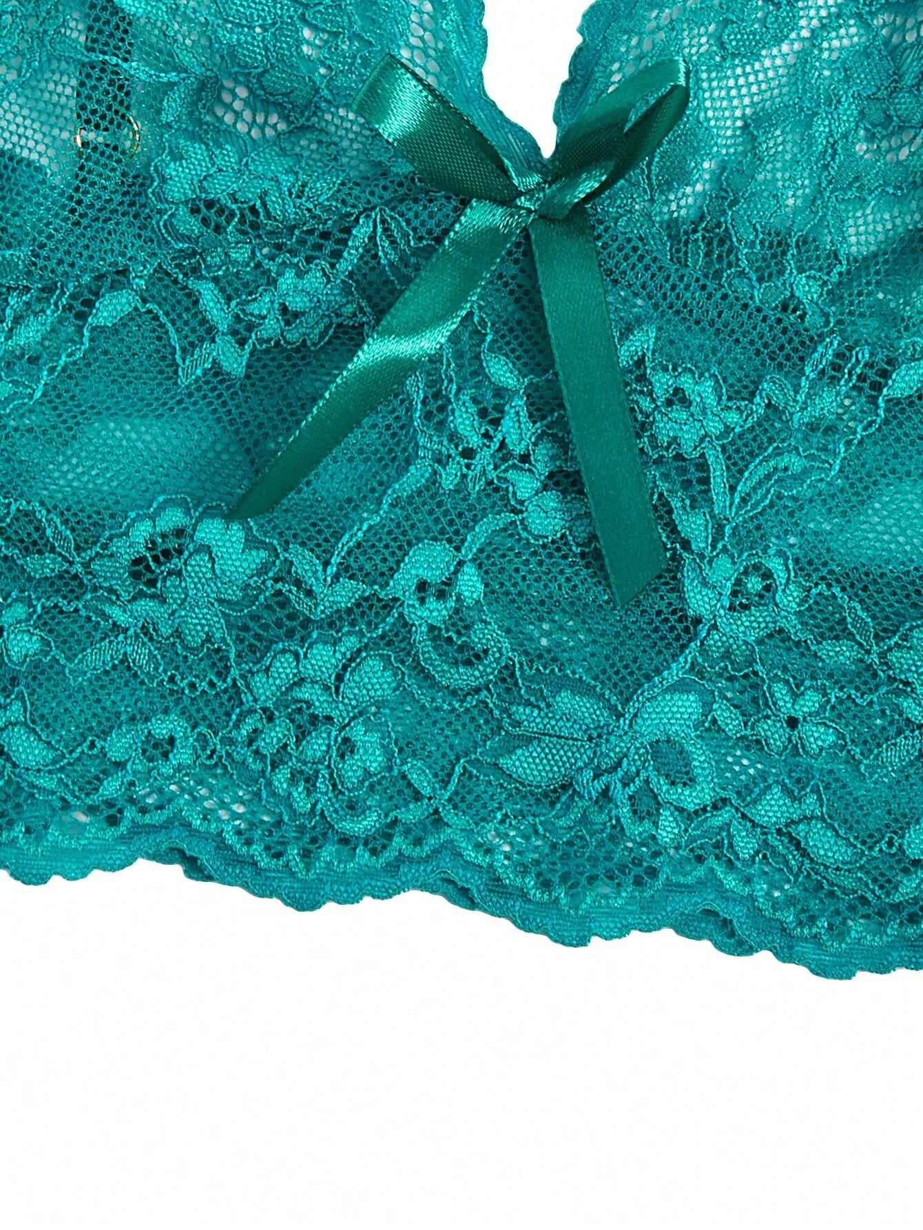 مجموعة الملابس الداخلية الأزهار الدانتيل القوس الجبهة