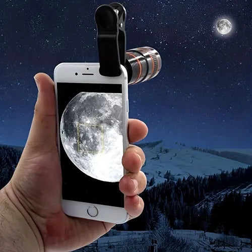 8x Long Focus Mobile Phone Lens 8x For Mobile Phone Telescope Hd Camera Lens External Zoom Special Effect Lens, Suitable For Watching Competitions, Concerts, Tourism, Animal Observation Enthusiasts