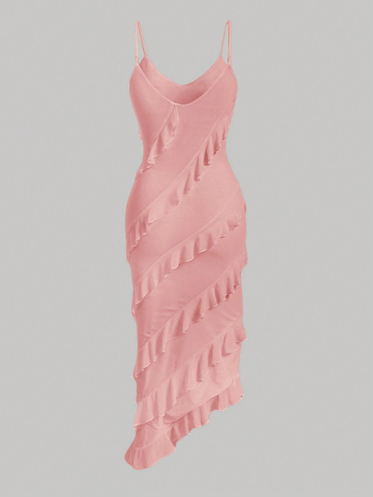 MOD Women's Ruffle Trim Strappy Dress