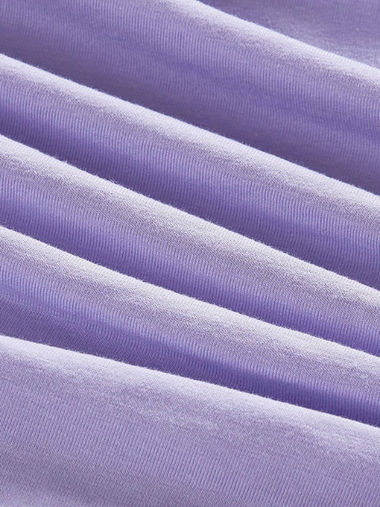MOD Women's Shoulder Knotted Gathered Violet Camisole