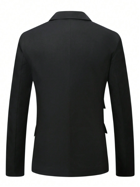 Manfinity Mode Men's Plus Size Solid Color Suit Jacket