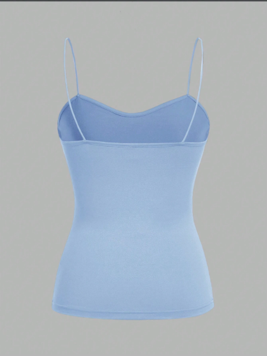 EZwear 3pcs/Set Women's Casual Basic Sexy Tight Camisole Top, Suitable For Summer