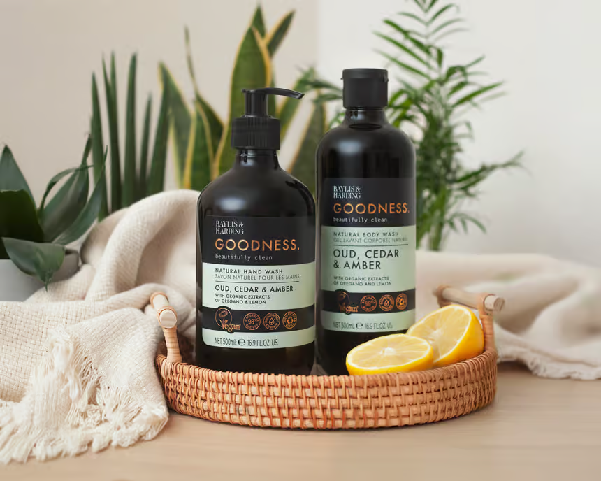 غسول الجسم بايليس آند هاردينج جودنيس بالعود والأرز والعنبر 5