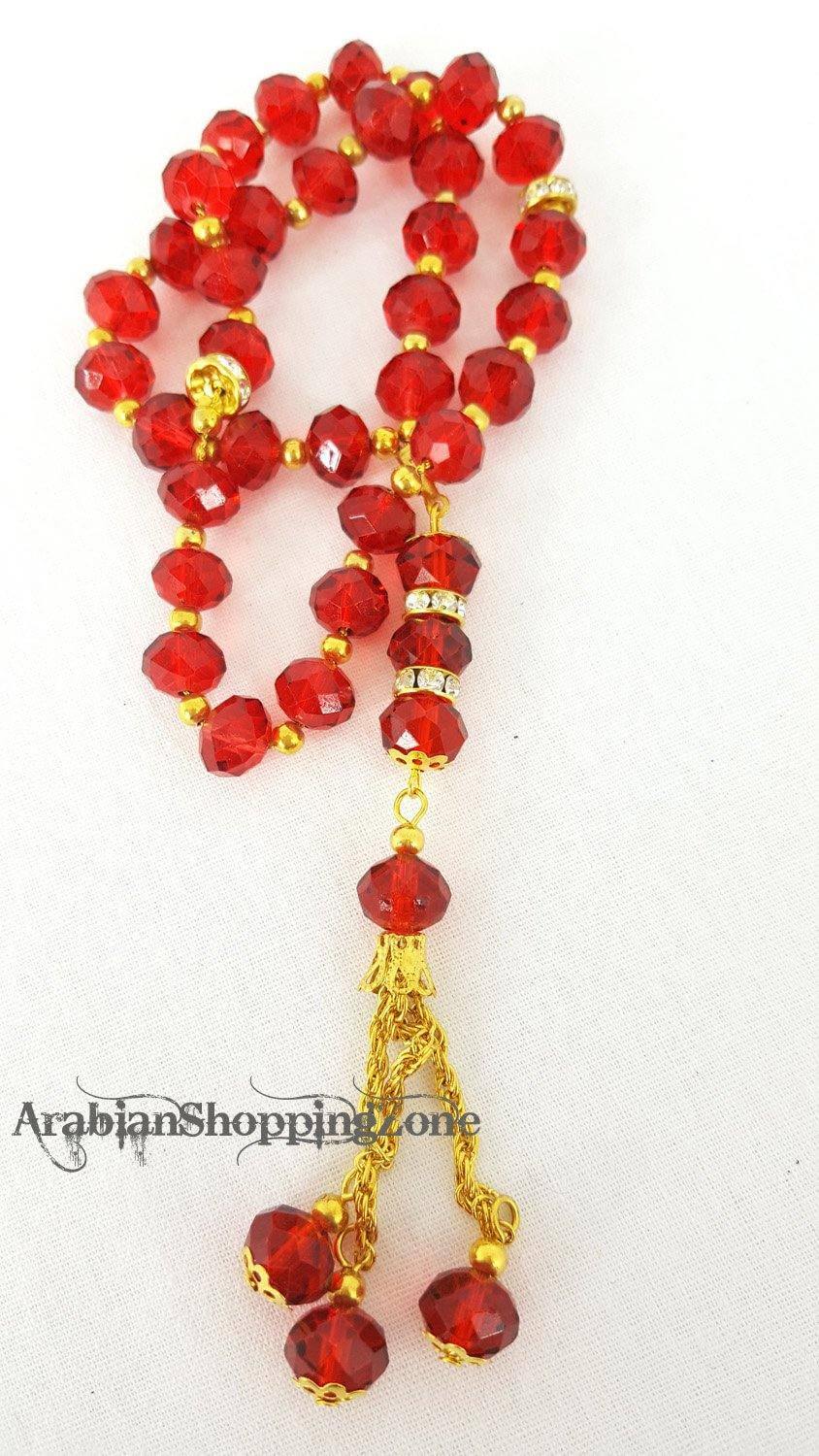 10mm Masbaha Crystal Prayer Beads 33 - Arabian Shopping Zone