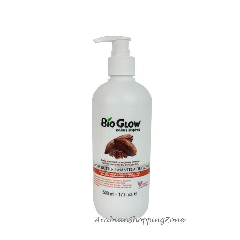 Bio Glow Cocoa Butter Moisturising & Nourishing Lotion 500ml - Arabian Shopping Zone