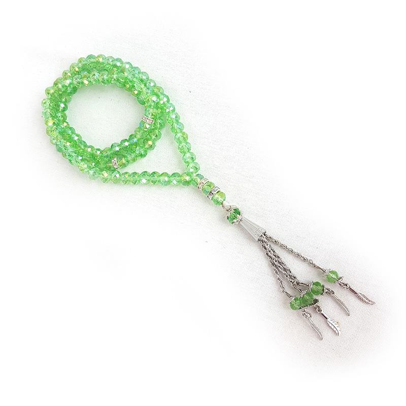 8mm Crystal Muslim Prayer Beads 99 Masbaha - Arabian Shopping Zone