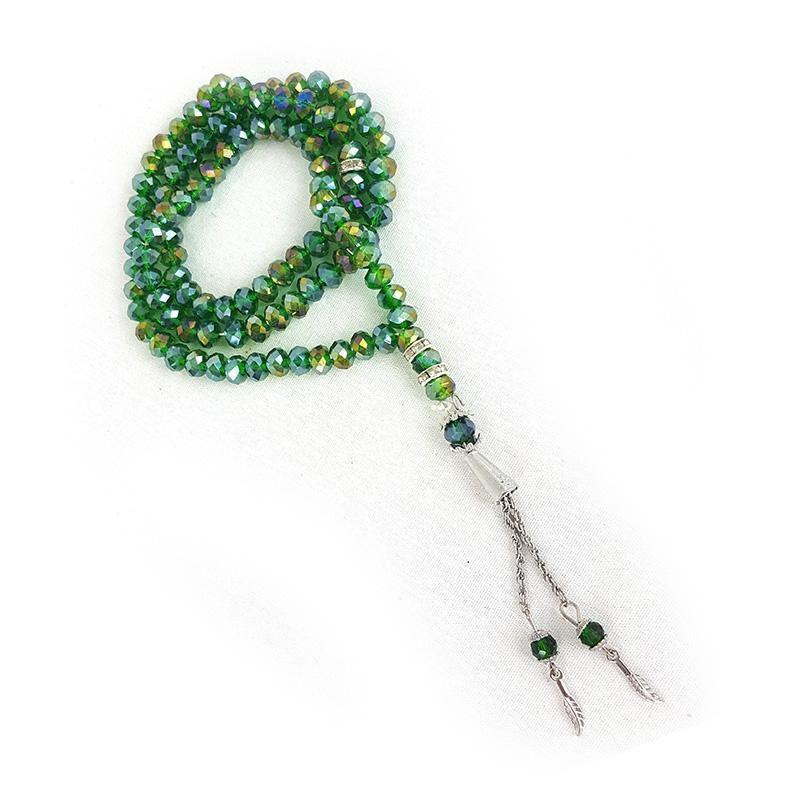 8mm Crystal Muslim Prayer Beads 99 Masbaha - Arabian Shopping Zone