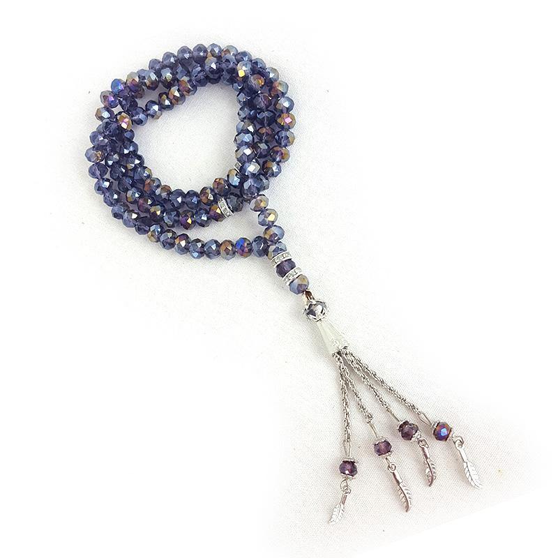 8mm Crystal Muslim Prayer Beads 99 Masbaha - Arabian Shopping Zone