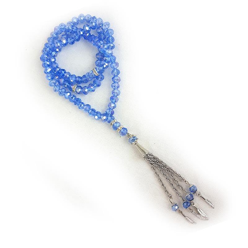 8mm Crystal Muslim Prayer Beads 99 Masbaha - Arabian Shopping Zone
