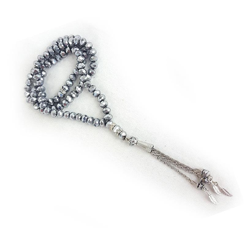 8mm Crystal Muslim Prayer Beads 99 Masbaha - Arabian Shopping Zone