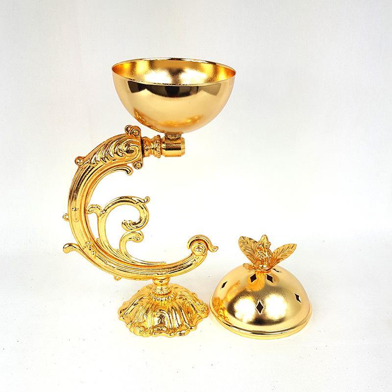 Handmade Incense Burner - Golden Dragon - Arabian Shopping Zone